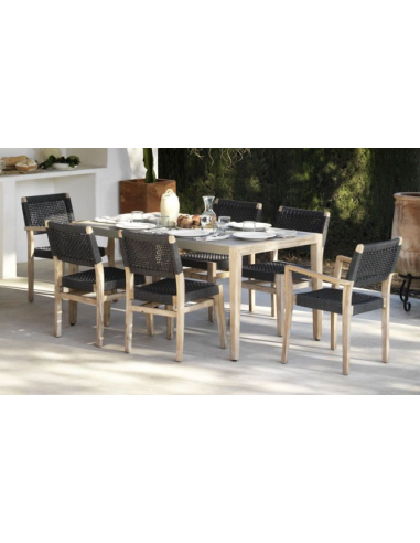 Set 4 Sillas Exterior Madera Acacia...