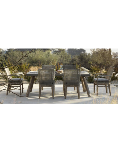 Set 4 Sillones Exterior Madera Acacia...