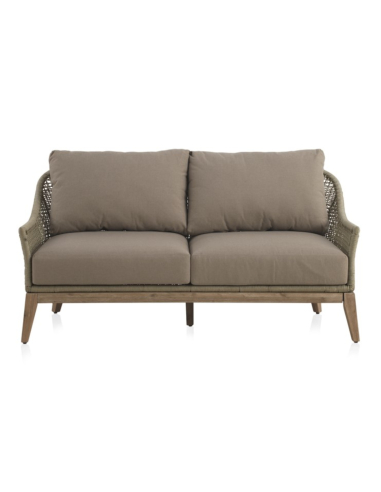 Sofá Dos Plazas Jardín Atesso Madera...