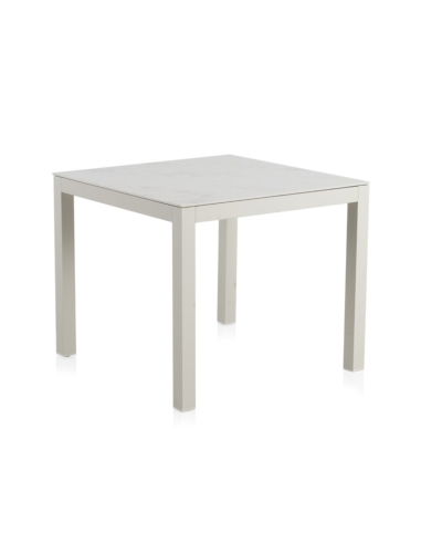 Mesa de Comedor Exterior Blanca Top...