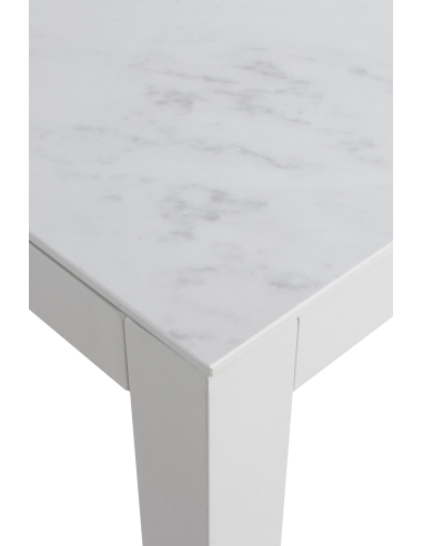 Mesa de Comedor Exterior Blanca Top...