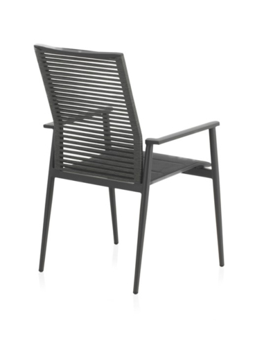 Sillón Exterior Aluminio Gris Oscuro...