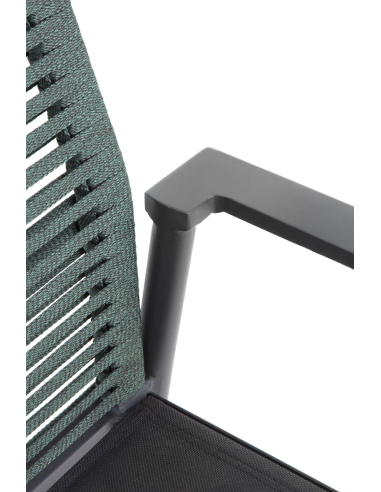 Set 4 Sillones Exterior Aluminio Gris...