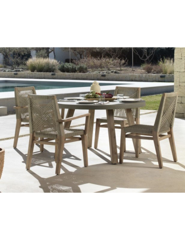 Set 4 Sillas Exterior Madera Acacia y...