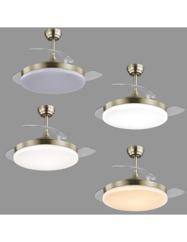 Ventilador Mini Malta Cuero 40 cm 3...