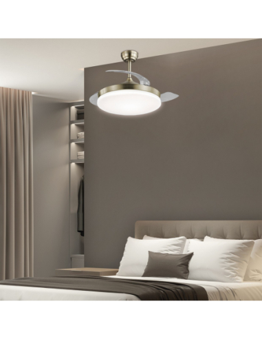 Ventilador Mini Malta Cuero 40 cm 3...