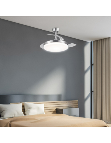 Ventilador Mini Malta Níquel 40 cm 3...