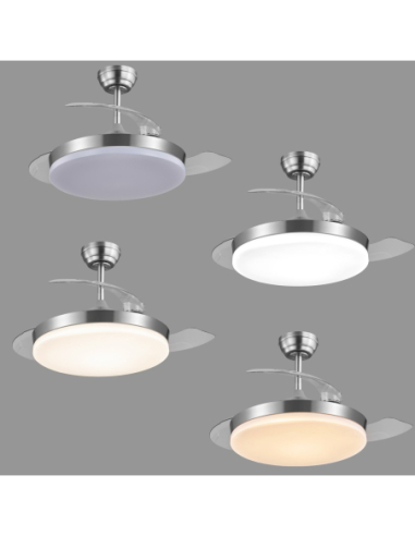 Ventilador Mini Malta Níquel 40 cm 3...