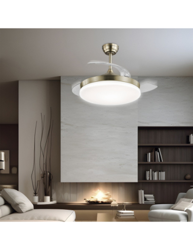 Ventilador Malta Cuero 50 cm 3 palas