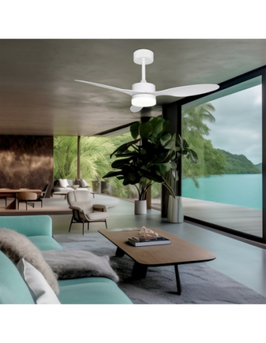 Ventilador Valcano Blanco 107 cm 3 palas