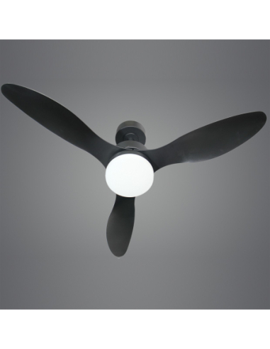 Ventilador Valcano Negro 107 cm 3 palas