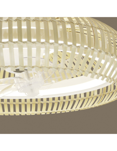 Ventilador Milo Blanco-bamboo 55x20cm