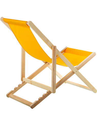 Hamaca Cancún plegable madera amarillo