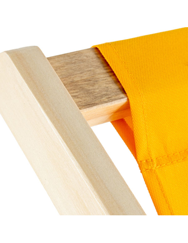 Hamaca Cancún plegable madera amarillo