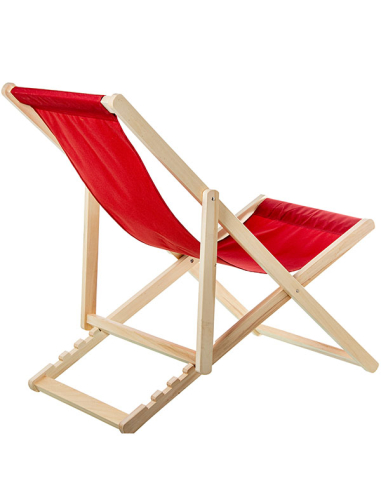 Hamaca Cancún plegable madera rojo