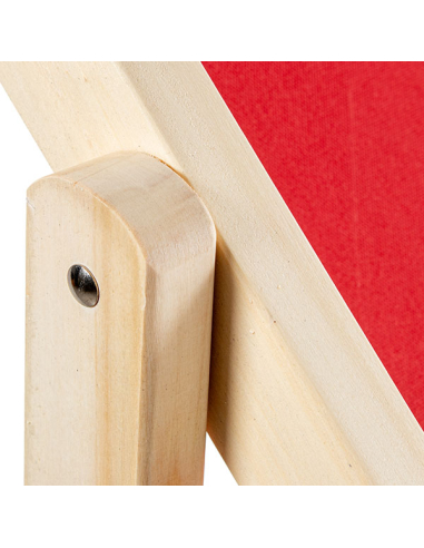 Hamaca Cancún plegable madera rojo