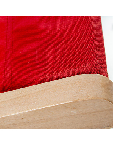 Hamaca Cancún plegable madera rojo