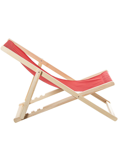 Hamaca Cancún plegable madera rojo