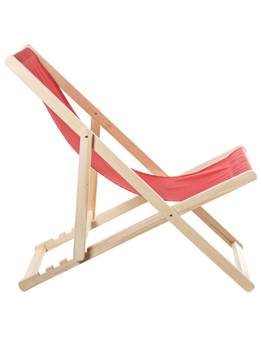 Hamaca Cancún plegable madera rojo