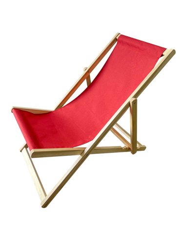 Hamaca Cancún plegable madera rojo