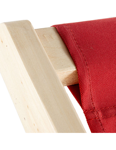 Hamaca Cancún plegable madera rojo