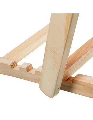 Hamaca Cancún plegable madera beige