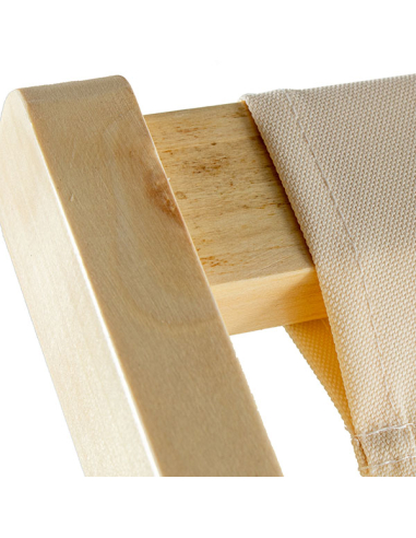 Hamaca Cancún plegable madera beige