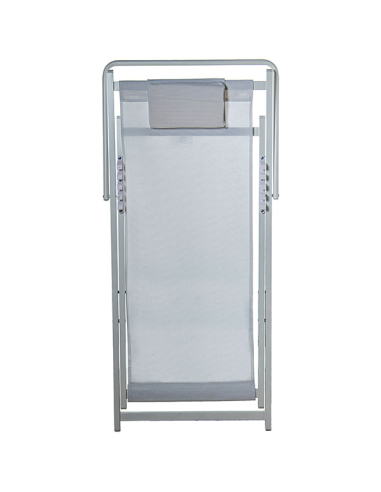 Hamaca plegable aluminio blanco