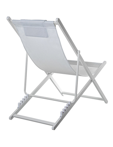 Hamaca plegable aluminio blanco