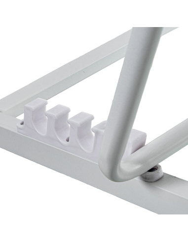 Hamaca plegable aluminio blanco