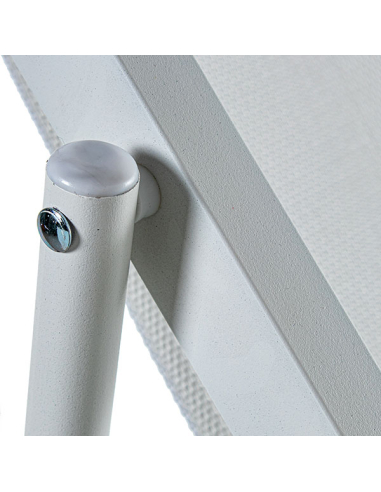 Hamaca plegable aluminio blanco