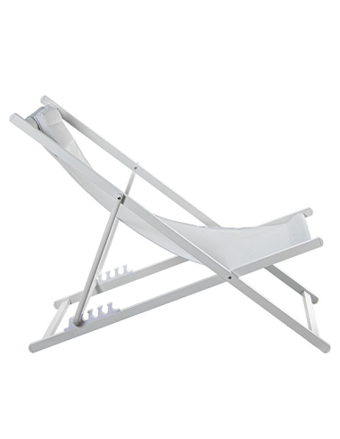 Hamaca plegable aluminio blanco