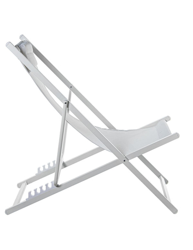 Hamaca plegable aluminio blanco