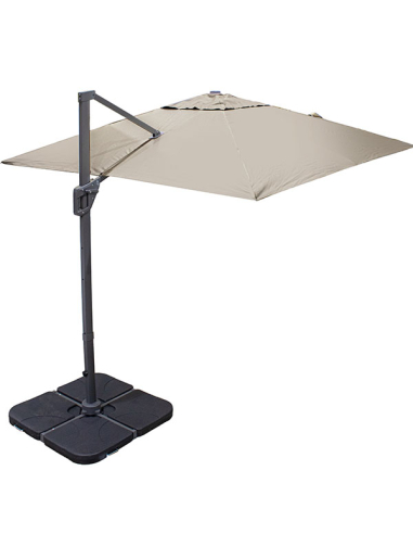 Parasol cuadrado aluminio y poliéster...