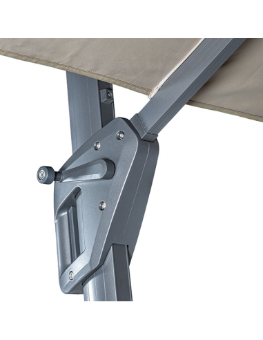 Parasol cuadrado aluminio y poliéster...