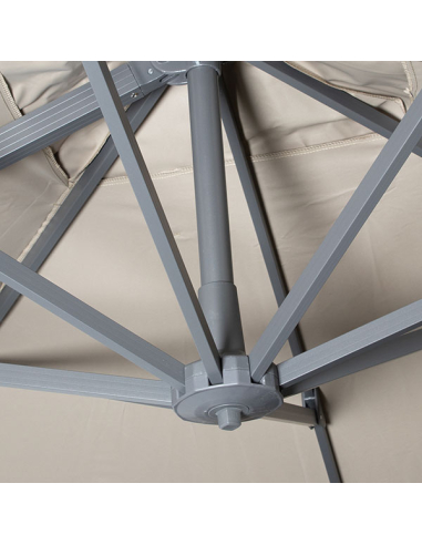 Parasol cuadrado aluminio y poliéster...