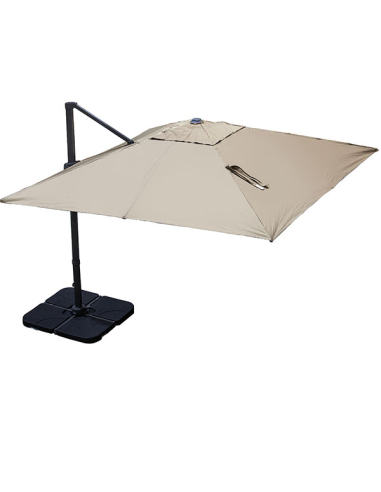 Parasol cuadrado aluminio y poliéster...