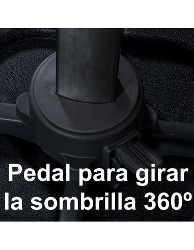 Parasol octogonal de acero y...