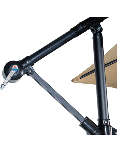 Parasol octogonal de acero y...