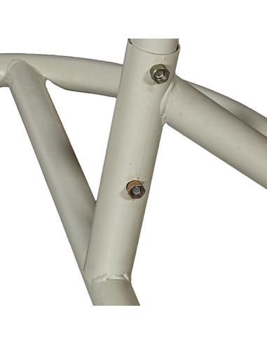 Silla colgante ratán artificial blanco