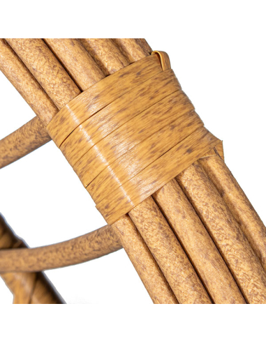 Silla colgante ratán artificial negro