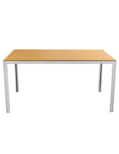 Mesa de comedor rectangular exterior...