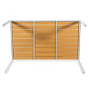 Mesa de comedor rectangular exterior blanco | Kasas Decoración