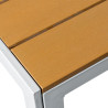 Mesa de comedor rectangular exterior blanco | Kasas Decoración