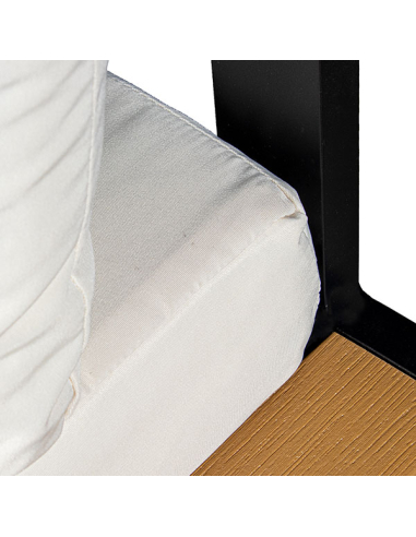 Set Cannes sofá esquinero negro