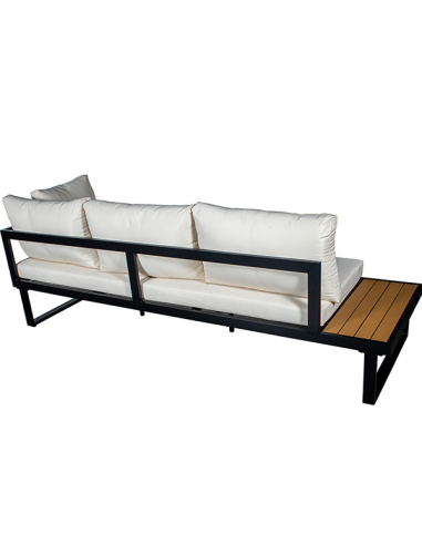 Set Cannes sofá esquinero negro