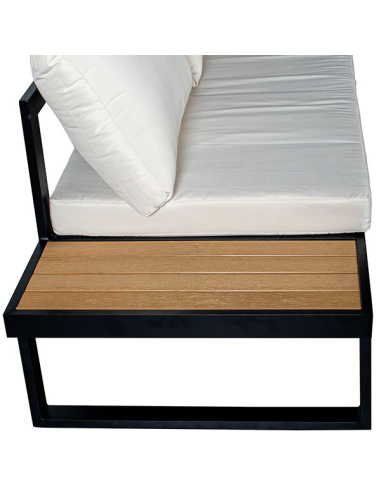 Set Cannes sofá esquinero negro