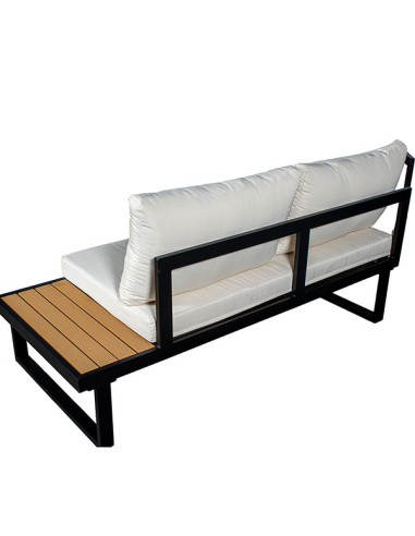 Set Cannes sofá esquinero negro