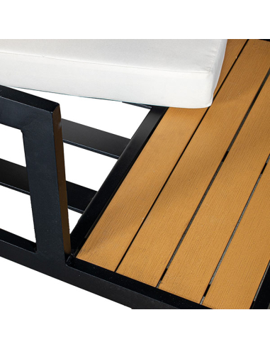 Set Cannes sofá esquinero negro