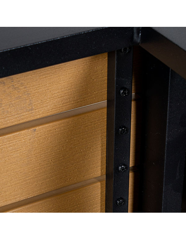 Set Cannes sofá esquinero negro